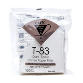 CAFEC Dark Roast V60 Coffee Paper Filters Cup 4 (Pack of 100)